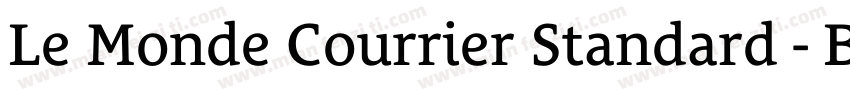 Le Monde Courrier Standard - Bold字体转换